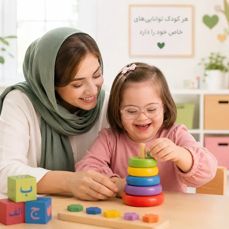 آموزش و توانبخشی کودکان کم توانان ذهنی در ارومیه در مؤسسه غیرانتفاعی شمیم
